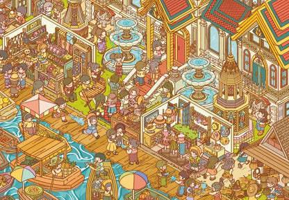 Vol. 23 Dopamine Restaurant Apocalypse Town Water Splash Festival Whimsical Fantasy Town Paintings, Music, Chess & Calligraphy Summer Beach Swimming Pool The Incognito Visit Tang Dynasty Night Banquet Hall of Mental Cultivation - L - JoyJollyCrafts