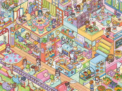 Vol. 23 Dopamine Restaurant Apocalypse Town Water Splash Festival Whimsical Fantasy Town Paintings, Music, Chess & Calligraphy Summer Beach Swimming Pool The Incognito Visit Tang Dynasty Night Banquet Hall of Mental Cultivation - L - JoyJollyCrafts
