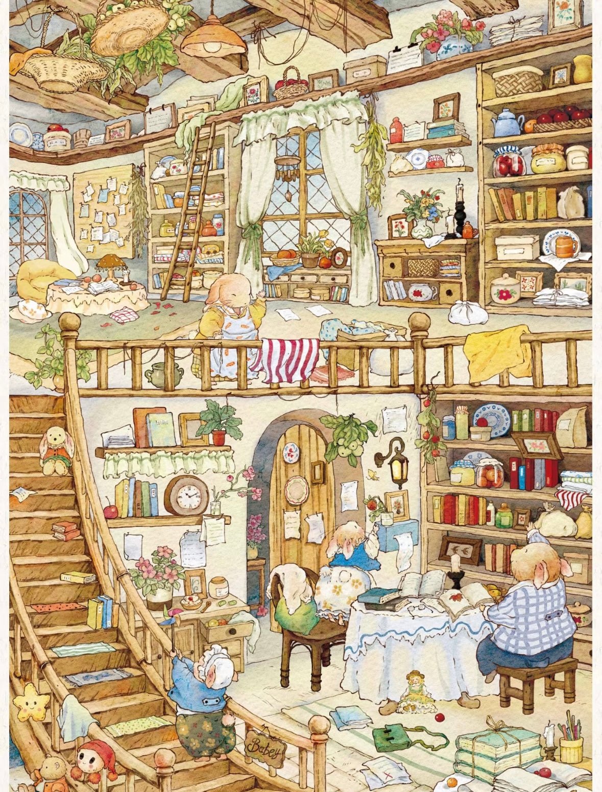 Vol. 23 Dudu Rabbit Cozy Home Forest Dining Moments - L - JoyJollyCrafts