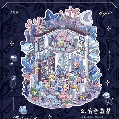 Vol. 24 Crystal Sprite Cottage Series Attracting Peach Blossoms Endless Flow of the Heart Attracting Wealth Health And Longevity - M - JoyJollyCrafts