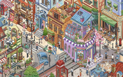 Vol. 25 Spring Mountain Four Seasons Residence Seaside Town Food Plaza Summer Street Market Alleyway Food Moments - L - JoyJollyCrafts