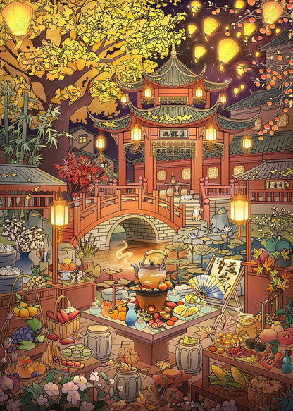 Vol. 25 Tea Brewing Fragrant Flowing Carp - L - JoyJollyCrafts