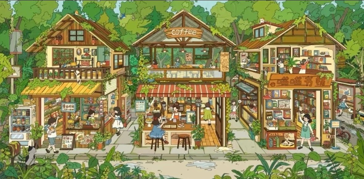 Vol. 26 Flower, Bird and Fish Market Forest Shop - XL - JoyJollyCrafts