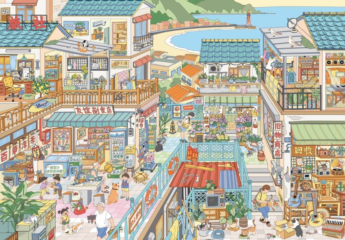 Vol. 26 Phoenix Rainy Season Spring Day Stroll Weekend Morning Fireworks Daily Water Town Market - XL - JoyJollyCrafts