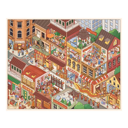 Vol. 27 One City, One View Series Chinatown District Nordic Town Island Shore Town Mechanical Town - L - JoyJollyCrafts