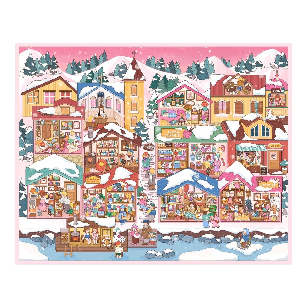 Vol. 27 One City, One View Series Chinatown District Nordic Town Island Shore Town Mechanical Town - L - JoyJollyCrafts