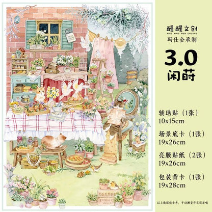Vol. 3 Leisure Gardening Tranquil Ease Innocent Dreams Sweet Gathering - L - JoyJollyCrafts