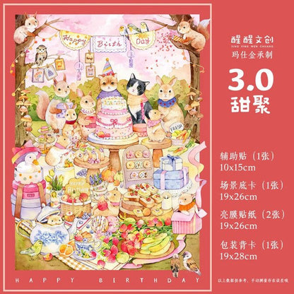 Vol. 3 Leisure Gardening Tranquil Ease Innocent Dreams Sweet Gathering - L - JoyJollyCrafts