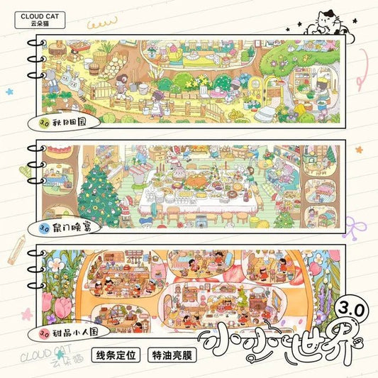 Vol. 3 Little World – Mouse Gate Banquet Little World – Autumn Countryside Little World – Dessert Mini Kingdom - L - JoyJollyCrafts