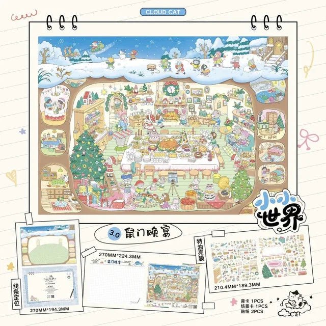 Vol. 3 Little World – Mouse Gate Banquet Little World – Autumn Countryside Little World – Dessert Mini Kingdom - L - JoyJollyCrafts