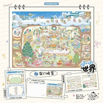 Vol. 3 Little World – Mouse Gate Banquet Little World – Autumn Countryside Little World – Dessert Mini Kingdom - L - JoyJollyCrafts