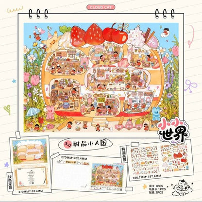 Vol. 3 Little World – Mouse Gate Banquet Little World – Autumn Countryside Little World – Dessert Mini Kingdom - L - JoyJollyCrafts