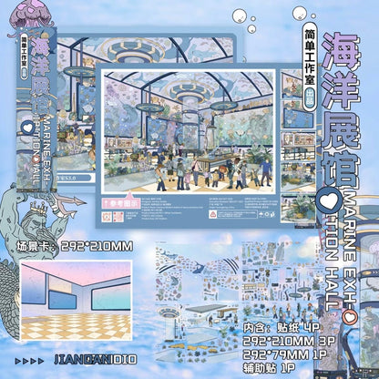 Vol. 3 Villa Tales Ocean Pavilion European Town Street Time at the Street Corner - L - JoyJollyCrafts