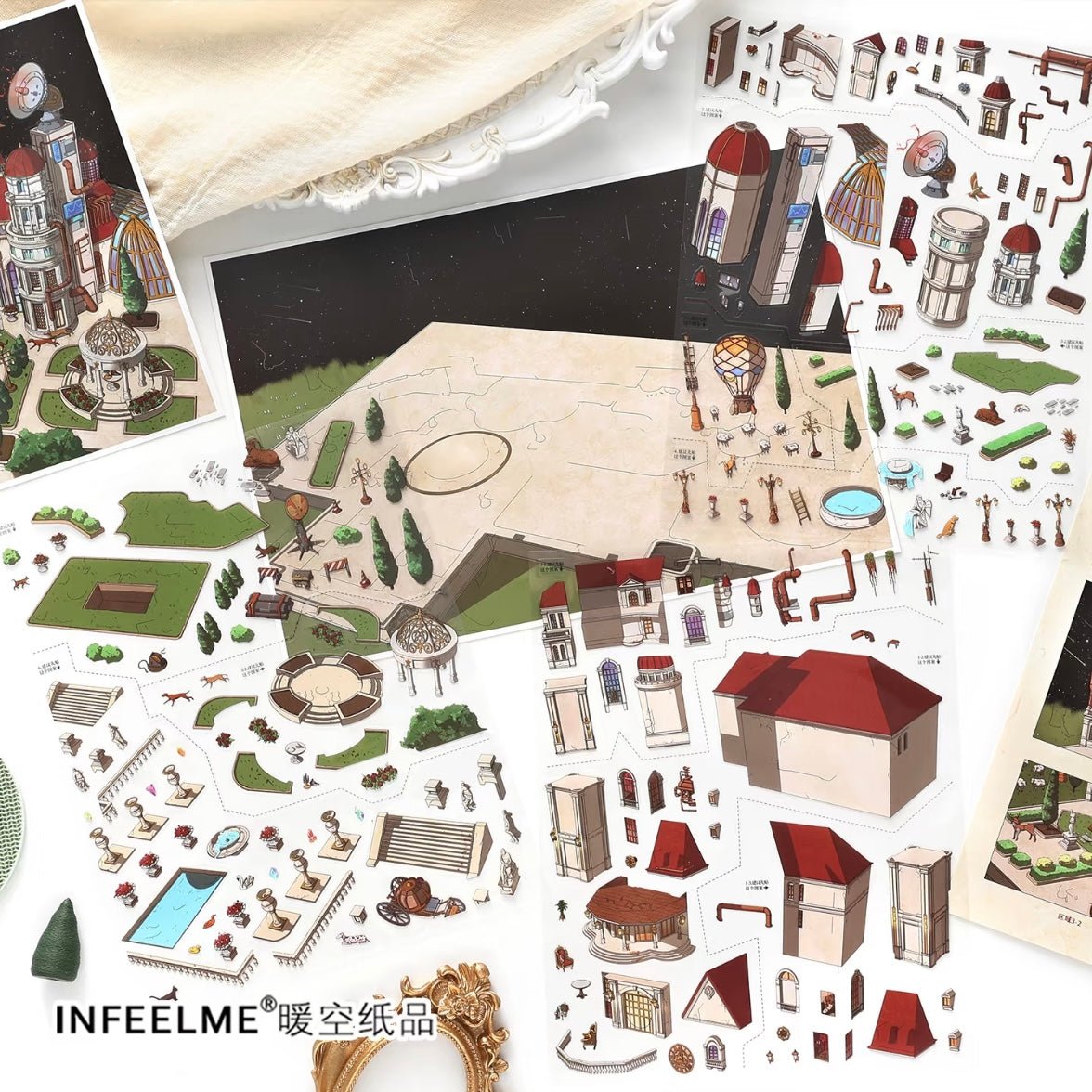 Vol. 35 My Little House Tomorrow's Banquet Steampunk Castle - L - JoyJollyCrafts