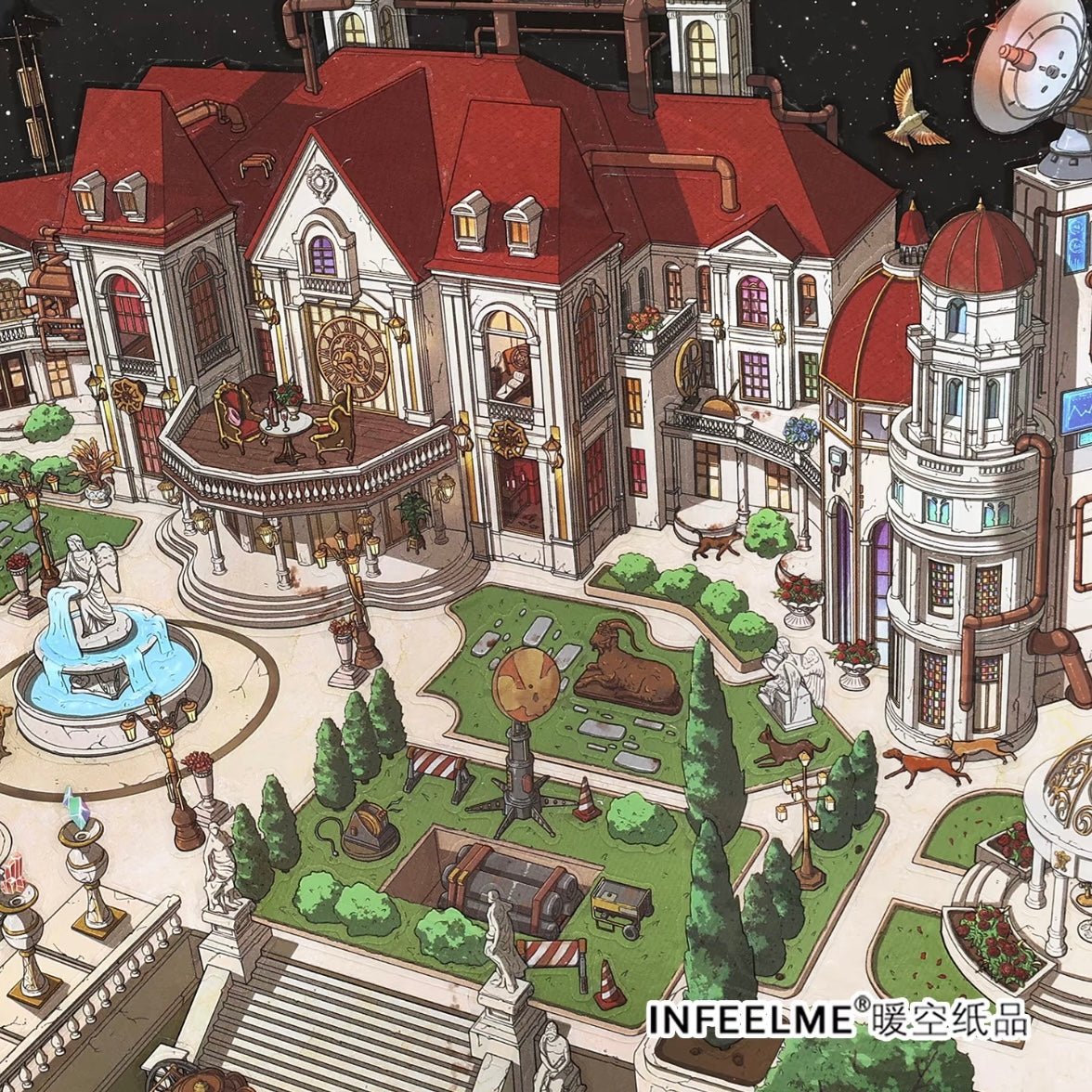 Vol. 35 My Little House Tomorrow's Banquet Steampunk Castle - L - JoyJollyCrafts