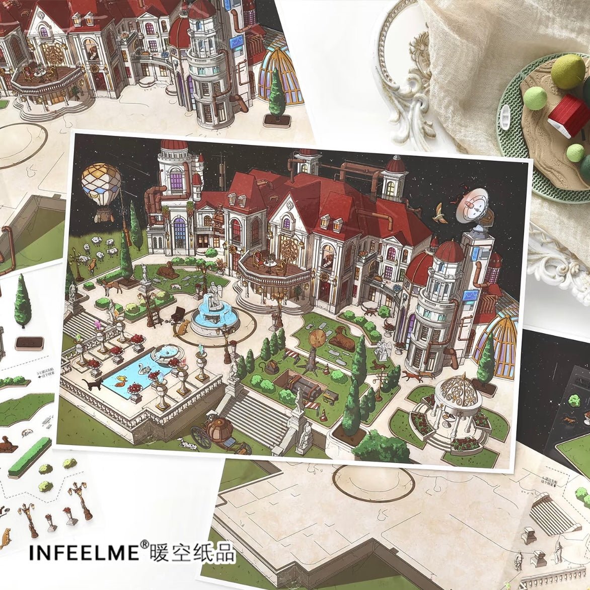 Vol. 35 My Little House Tomorrow's Banquet Steampunk Castle - L - JoyJollyCrafts