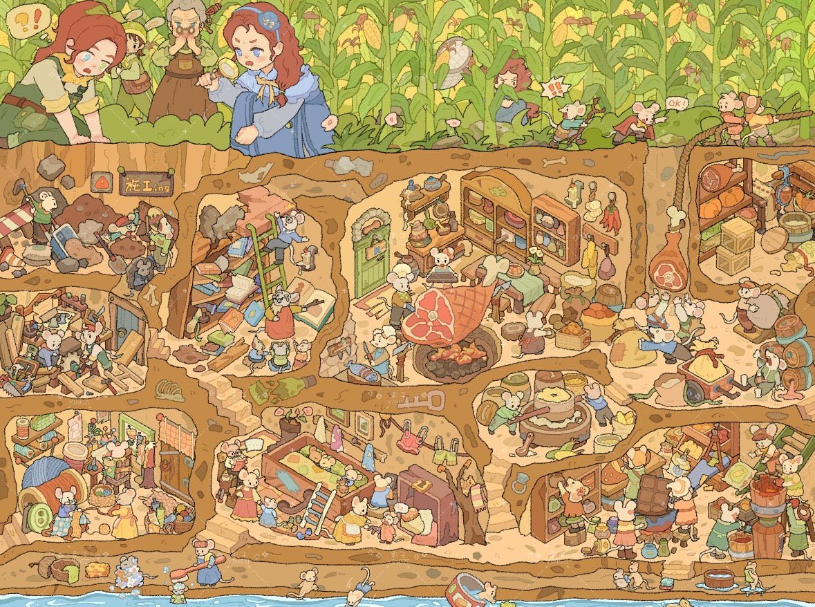 Vol. 35 Underground Kingdom Caramel Cottage - L - JoyJollyCrafts