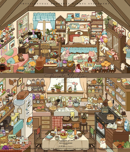 Vol. 35 Underground Kingdom Caramel Cottage - L - JoyJollyCrafts