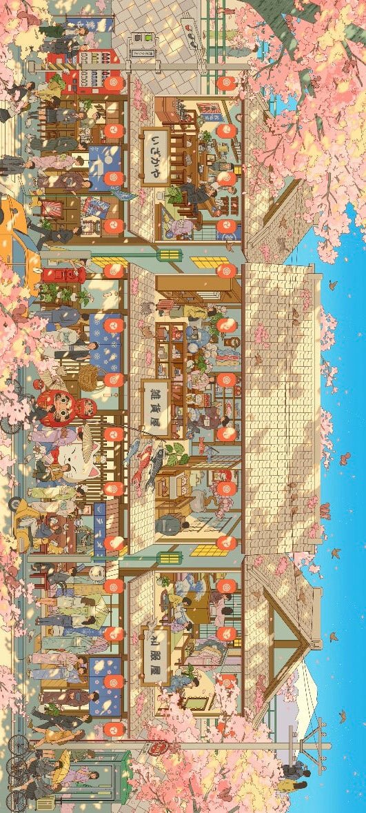 Vol. 38 Fish Lantern Spring Festival Japanese-Style New Market Town Dreamer My Little House - XL - JoyJollyCrafts