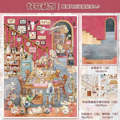 Vol. 4 Cabinet of Curiosities Legends of the Nile Sunny Window Bookshop Lucky Cat Café - L - JoyJollyCrafts