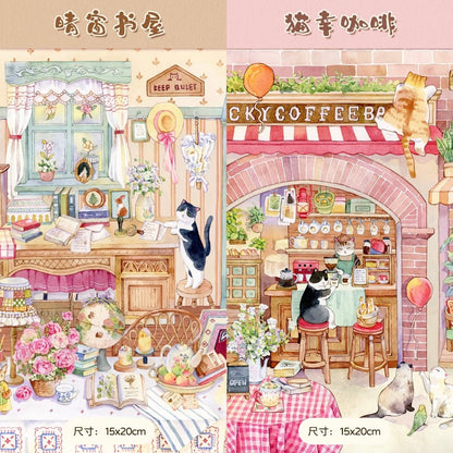 Vol. 4 Cabinet of Curiosities Legends of the Nile Sunny Window Bookshop Lucky Cat Café - L - JoyJollyCrafts