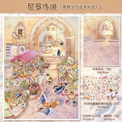 Vol. 4 Cabinet of Curiosities Legends of the Nile Sunny Window Bookshop Lucky Cat Café - L - JoyJollyCrafts