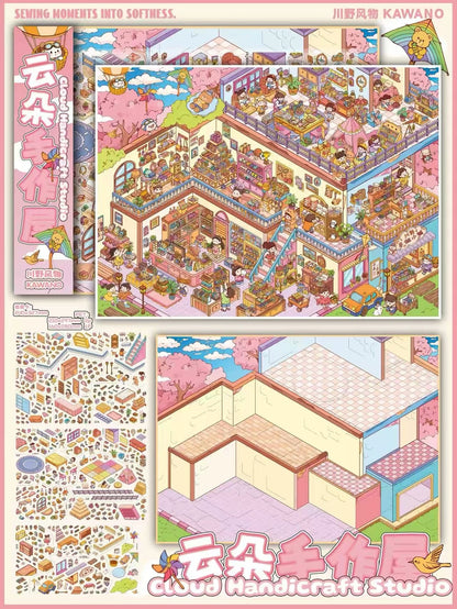 Vol. 4 Cloud Handicraft Studio Kawano Pizza Shop Stroll around the food court - XL - JoyJollyCrafts