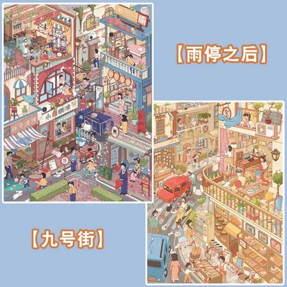 Vol. 4 Riverside Street Orchard Farm Community Life Street Utopia in the Ruins Ninth Street Slow Living Town Neighbors in the Alley After the Rain - L - JoyJollyCrafts