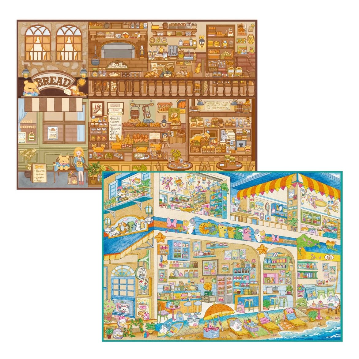 Vol. 40 Cozy Bread Bakery Seaside General Store - L - JoyJollyCrafts