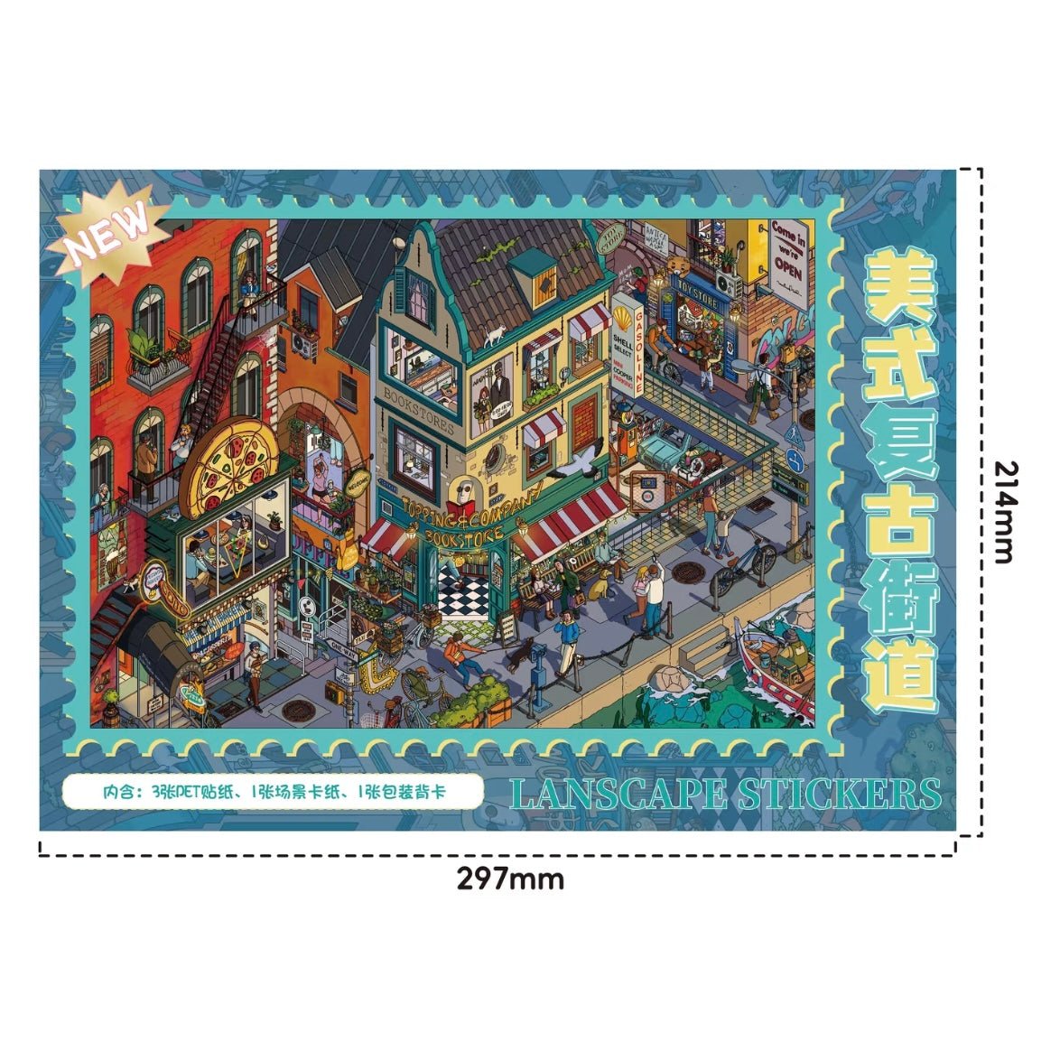 Vol. 41 Vintage American Street - L - JoyJollyCrafts