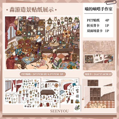 Vol. 47 Meow's Ticktock Workshop Mr. Rabbit's General Store - L - JoyJollyCrafts