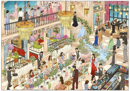 Vol. 5 Ankang Wellness Center BIG Supermarket Spring Eaves Gathering Leisure Summer Modern Dinner Sakura Street College Youth Dining Time Whale's Delight Seafood Buffet - XL - JoyJollyCrafts