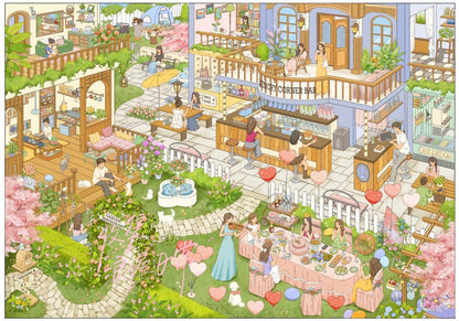 Vol. 5 Ankang Wellness Center BIG Supermarket Spring Eaves Gathering Leisure Summer Modern Dinner Sakura Street College Youth Dining Time Whale's Delight Seafood Buffet - XL - JoyJollyCrafts