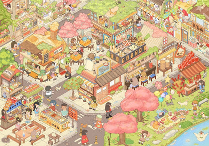 Vol. 5 Ankang Wellness Center BIG Supermarket Spring Eaves Gathering Leisure Summer Modern Dinner Sakura Street College Youth Dining Time Whale's Delight Seafood Buffet - XL - JoyJollyCrafts