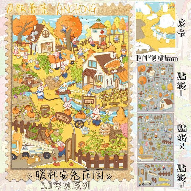 Vol. 5 AnTu Series Spring Creek AnTu Daily Life Sweet Summer AnTu Market Warm Autumn AnTu Manor AnTu Carpenter Workshop - L - JoyJollyCrafts