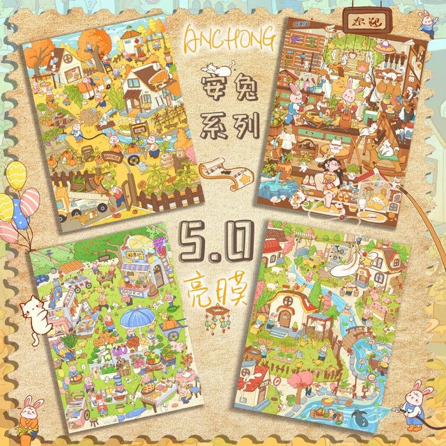 Vol. 5 AnTu Series Spring Creek AnTu Daily Life Sweet Summer AnTu Market Warm Autumn AnTu Manor AnTu Carpenter Workshop - L - JoyJollyCrafts