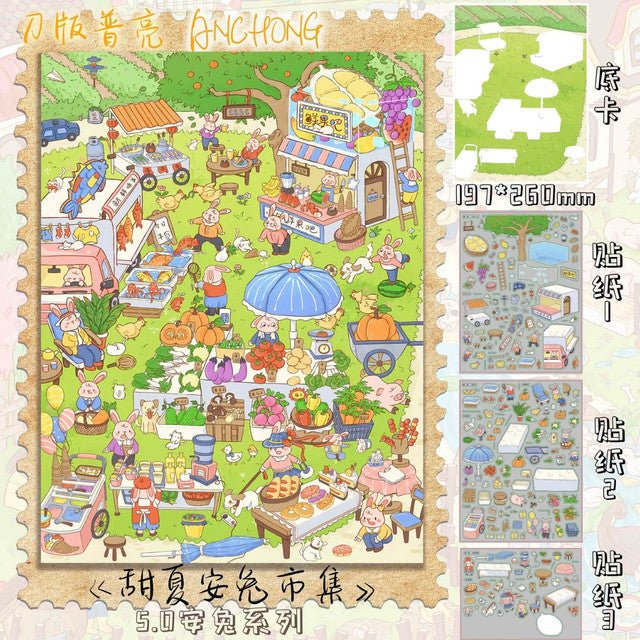 Vol. 5 AnTu Series Spring Creek AnTu Daily Life Sweet Summer AnTu Market Warm Autumn AnTu Manor AnTu Carpenter Workshop - L - JoyJollyCrafts