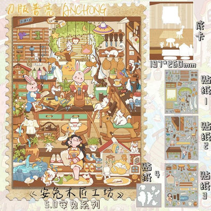 Vol. 5 AnTu Series Spring Creek AnTu Daily Life Sweet Summer AnTu Market Warm Autumn AnTu Manor AnTu Carpenter Workshop - L - JoyJollyCrafts