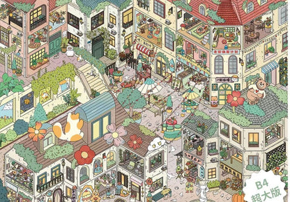 Vol. 5 Evening Breeze at the Corner Seaside Town Return to Childhood Streets Fireworks in the Old Alley Monster Renewal Project Strange Shop Chronicles - XL - JoyJollyCrafts