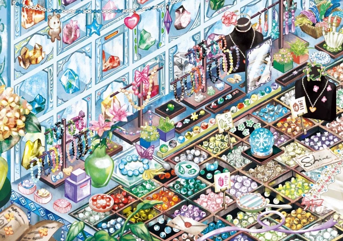 Vol. 5 Forest Town Pearlized Square Lush Greenery The Jewelry Store of That Year - L - JoyJollyCrafts