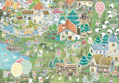 Vol. 5 Forest Town Pearlized Square Lush Greenery The Jewelry Store of That Year - L - JoyJollyCrafts