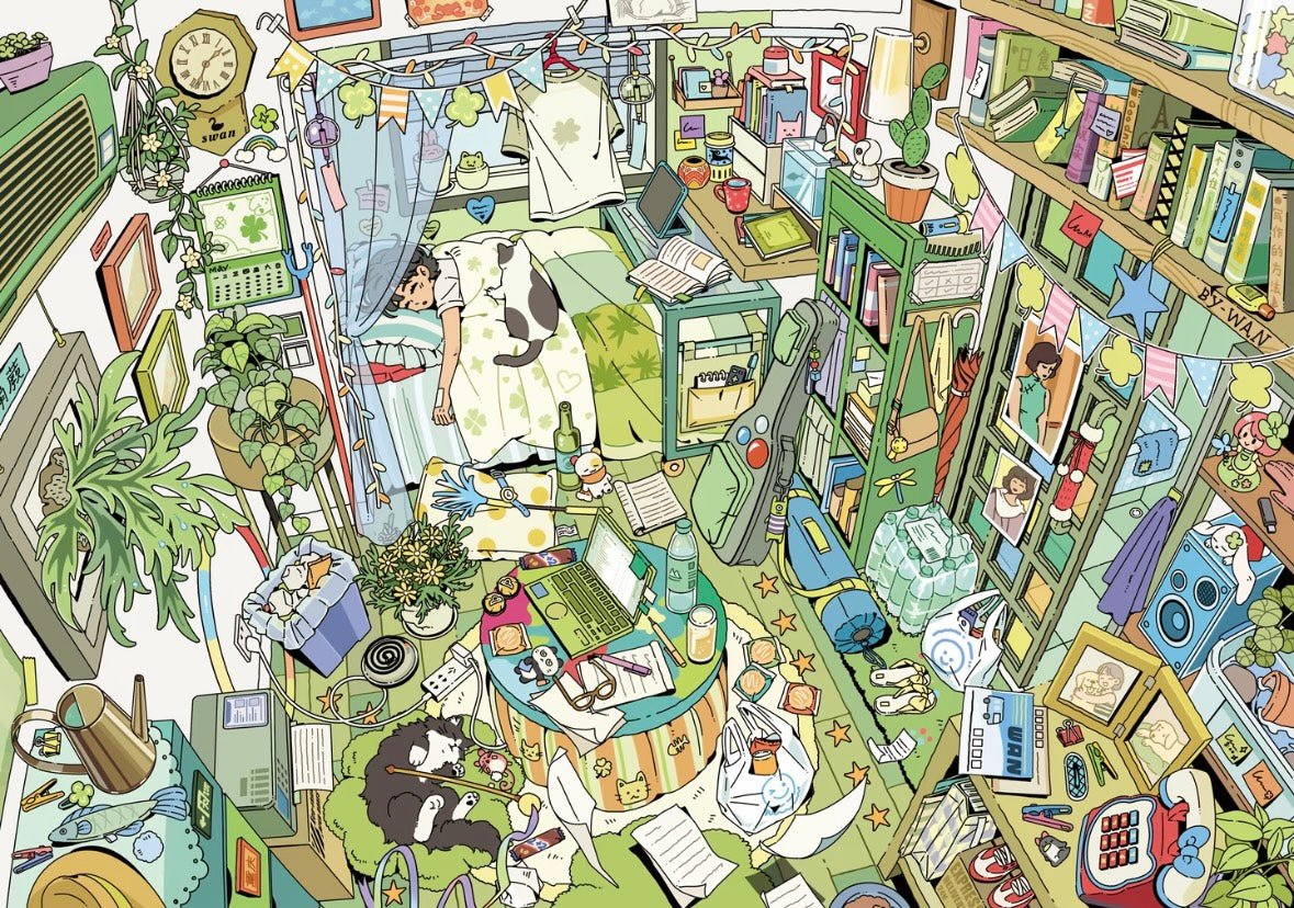 Vol. 5 Half-Day Leisure Series Green Room Convenience Store on a Rainy Night Bubble Dream Afternoon Rest Melody of Time - L - JoyJollyCrafts