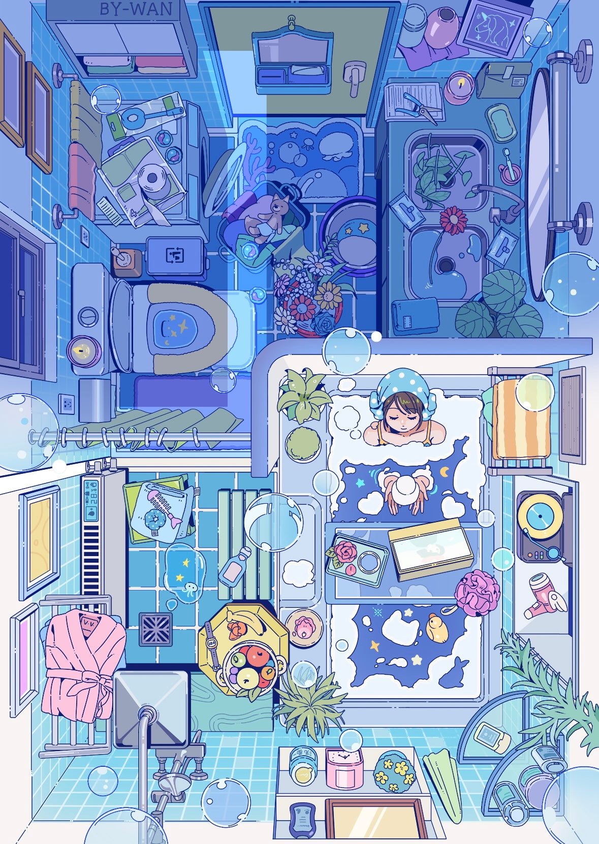 Vol. 5 Half-Day Leisure Series Green Room Convenience Store on a Rainy Night Bubble Dream Afternoon Rest Melody of Time - L - JoyJollyCrafts