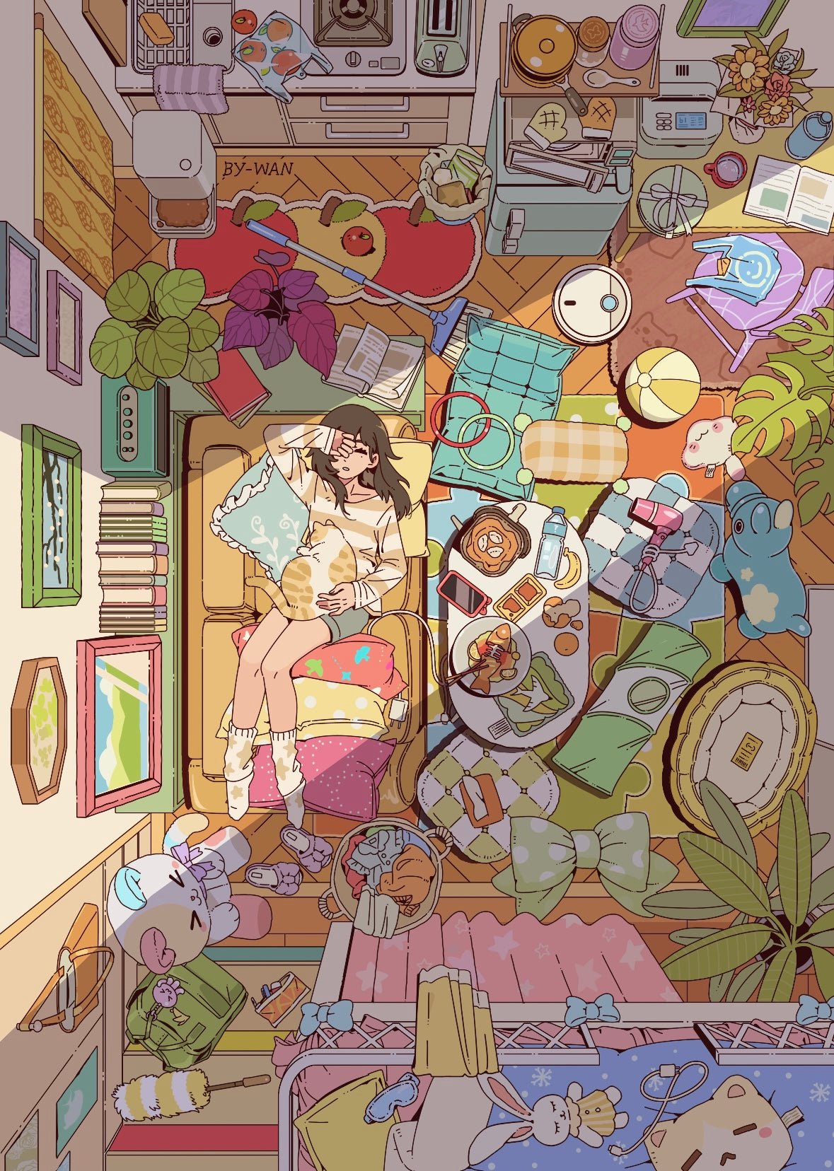 Vol. 5 Half-Day Leisure Series Green Room Convenience Store on a Rainy Night Bubble Dream Afternoon Rest Melody of Time - L - JoyJollyCrafts