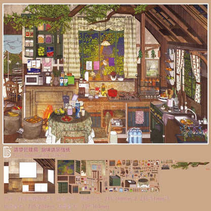 Vol. 5 Kitchen Series Vintage Country Kitchen Fun Colorful Kitchen Moments - L - JoyJollyCrafts