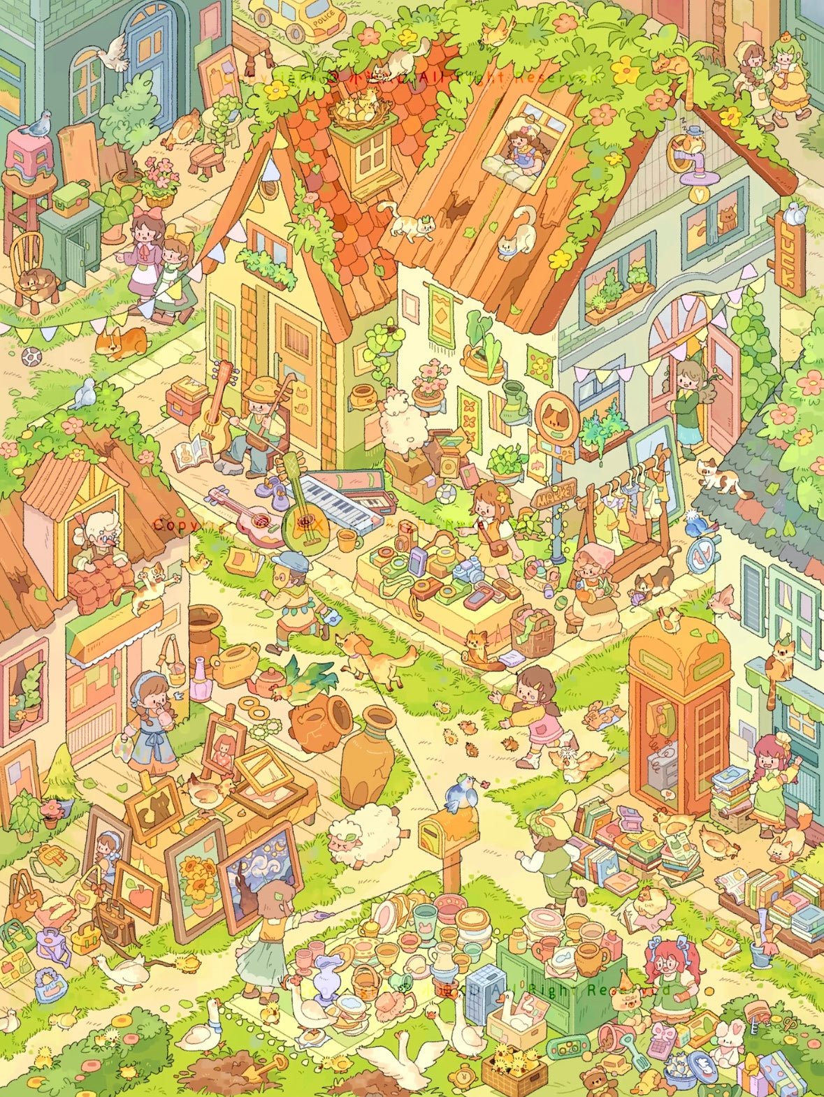 Vol. 5 Plant Healing Cottage Flea Market Bustle - L - JoyJollyCrafts