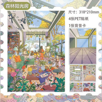 Vol. 5 Seaside Sunroom Forest Sunroom - L - JoyJollyCrafts