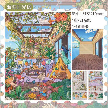 Vol. 5 Seaside Sunroom Forest Sunroom - L - JoyJollyCrafts