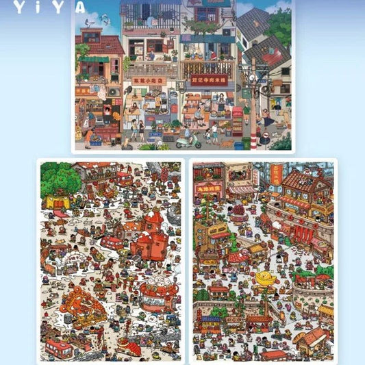 Vol. 6 New Year Market Lucky New Year Outer South Street - L - JoyJollyCrafts