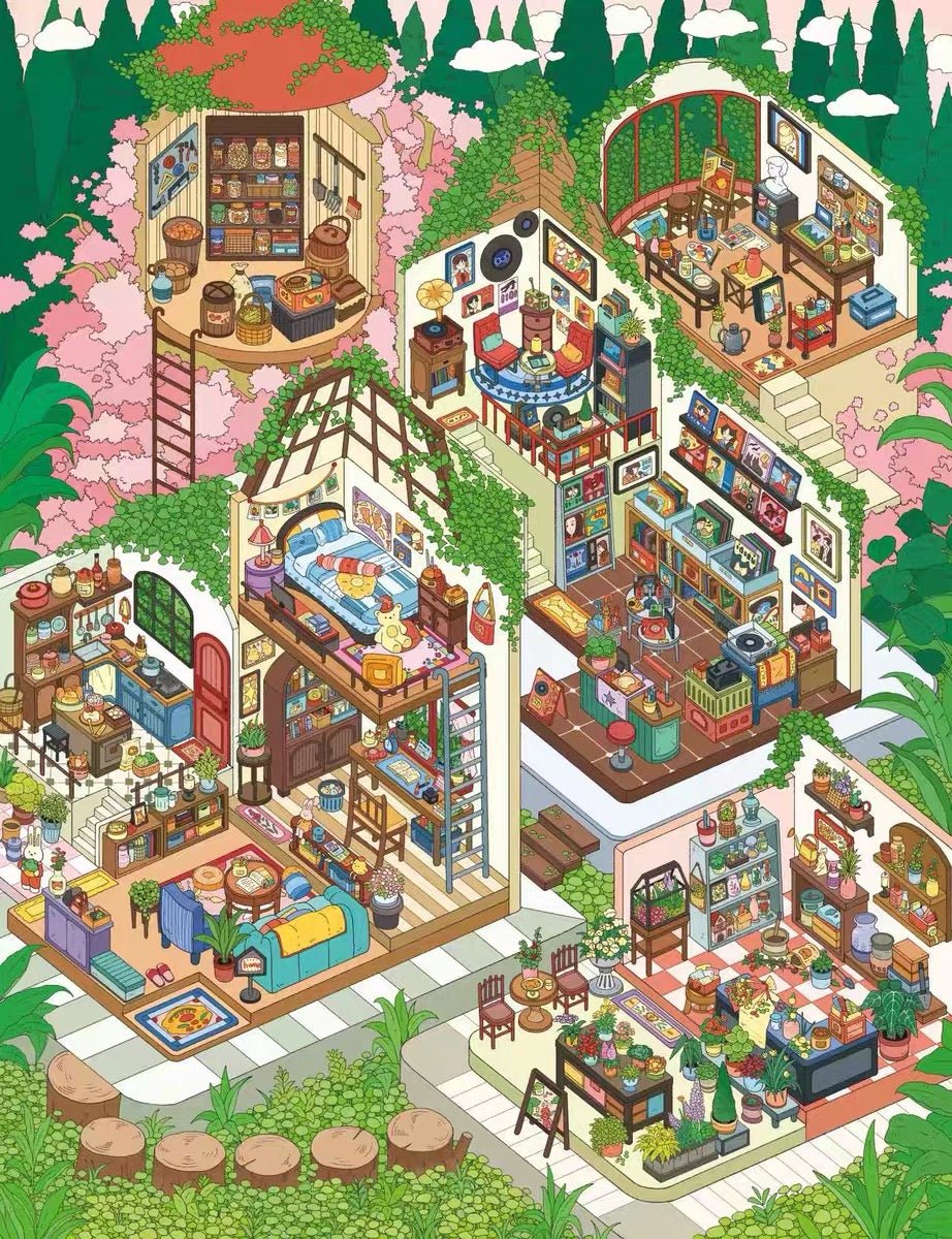 Vol. 6 Spring Workshop Autumn Bakery Warm Sunshine Street Green Isle Bookstore - M - JoyJollyCrafts